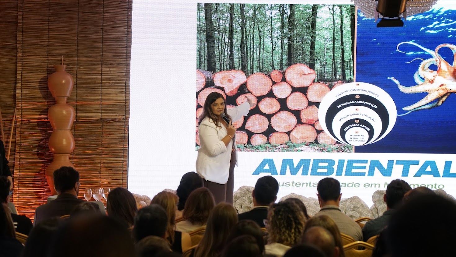 Palestra no palco